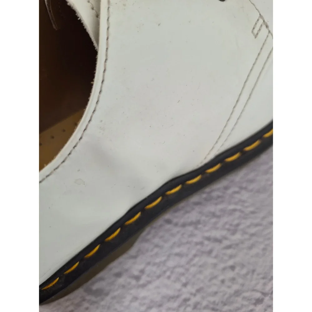 Dr. Martens 1461 White Leather 3-Eye Oxford Shoes Mens 9 Womens 10 Classic Low